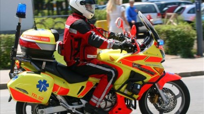 reševalec na motorju