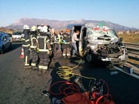 Nesreča nemškega kombija  AC Razdrto Postojna